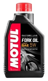 Олива вилкова 100% синтетична Fork Oil Light Factory Line SAE 5W (1L) MOTUL 821801