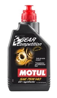 Олива трансмісійна 100% cинтетична естерова Gear Competition SAE 75W140 (1L) MOTUL 823501