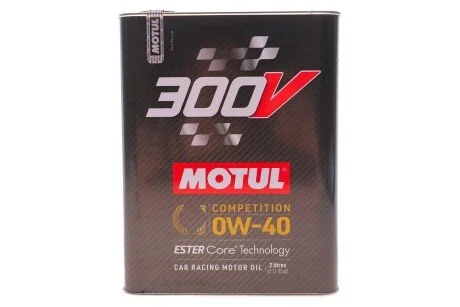 Олива моторна 100% синтетична естерова д/авто /300V COMPETITION SAE 0W40 (2L)/110857 MOTUL 826302