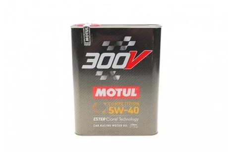 Олива моторна 100% синтетична естерова д/авто /300V COMPETITION SAE 5W40 (2L)/110817 MOTUL 826602