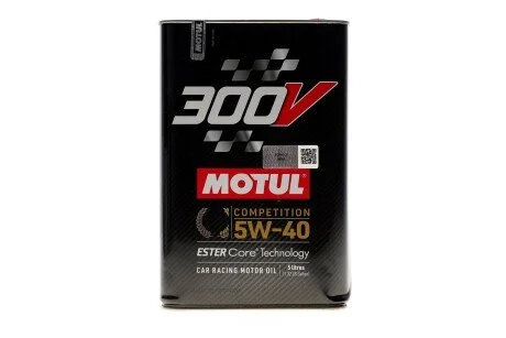 Олива моторна 100% синтетична естерова д/авто /300V COMPETITION SAE 5W40 (5L)/110818 MOTUL 826651