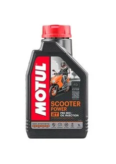 Олива для 2-х тактних двигунів 100% синтетична естерова Scooter Power 2T (1L) MOTUL 832101