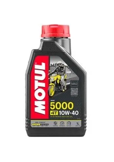 Масло для 4-х тактных двигателей полусинтетическое 5000 4T SAE 10W40 (1L) MOTUL 836911