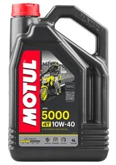 Масло для 4-х тактных двигателей полусинтетическое 5000 4T SAE 10W40 (4L) MOTUL 836941