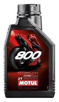 Олива для 2-х тактних двигунів 100% синтетична естерова /800 2T FACTORY LINE ROAD RACING (1L)/104041 MOTUL 837211