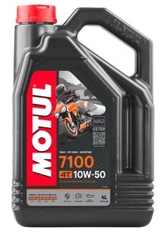 Олива для 4-х тактних двигунів 100% синтетична естерова 7100 4T SAE 10W50 (4L) MOTUL 838141