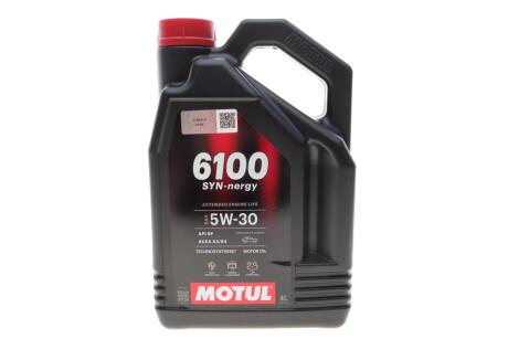 Олива моторна Technosynthese д/авто /6100 SYN-NERGY SAE 5W30 (4L)/113144 MOTUL 838450