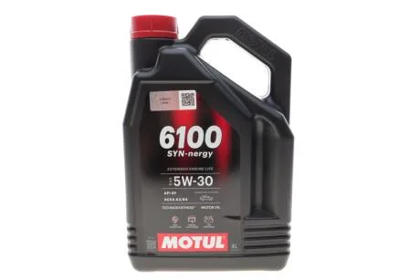 Олива моторна Technosynthese д/авто /6100 SYN-NERGY SAE 5W30 (4L)/113144 MOTUL 838450