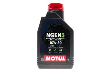 Олива для 4-х тактних двигунів синтетична естерова /NGEN 5 SAE 10W30 4T (1L)/111817 MOTUL 839001