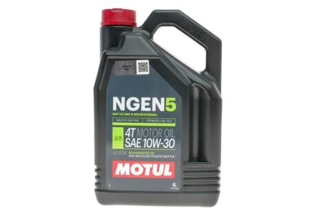 Олива для 4-х тактних двигунів синтетична естерова /NGEN 5 SAE 10W30 4T (4L)/111828 MOTUL 839041
