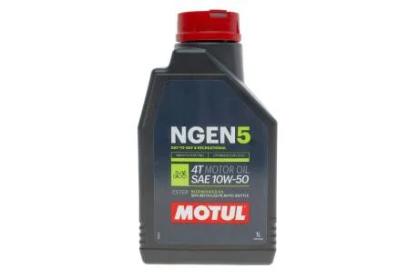 Олива для 4-х тактних двигунів синтетична естерова /NGEN 5 SAE 10W50 4T (1L)/111831 MOTUL 839201