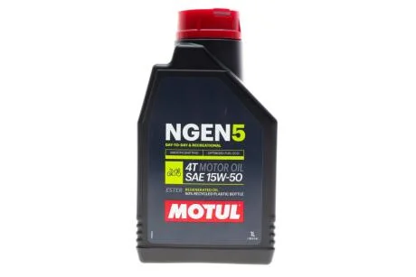 Олива для 4-х тактних двигунів синтетична естерова /NGEN 5 SAE 15W50 4T (1L)/111833 MOTUL 839301