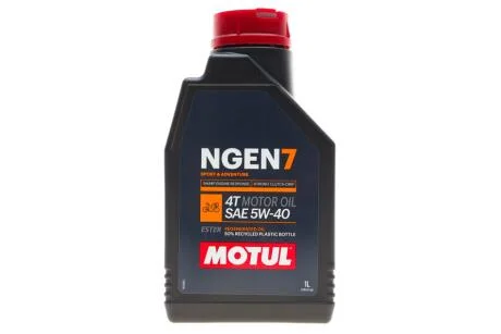 Олива для 4-х тактних двигунів синтетична естерова /NGEN 7 SAE 5W40 4T (1L)/111826 MOTUL 839501