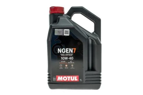 Олива для 4-х тактних двигунів синтетична естерова /NGEN 7 SAE 10W40 4T (4L)/111836 MOTUL 839641