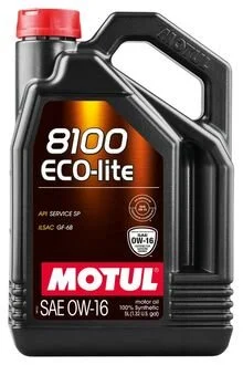 Олива моторна 100% синтетична д/авто /8100 ECO-LITE SAE 0W-16 (5L)/110379 MOTUL 841051
