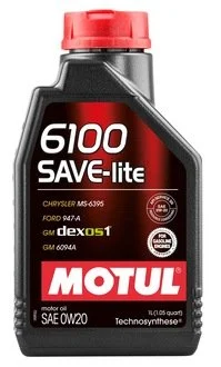 Масло моторное 6100 Save-Lite 0W-20 (1 л) MOTUL 841211