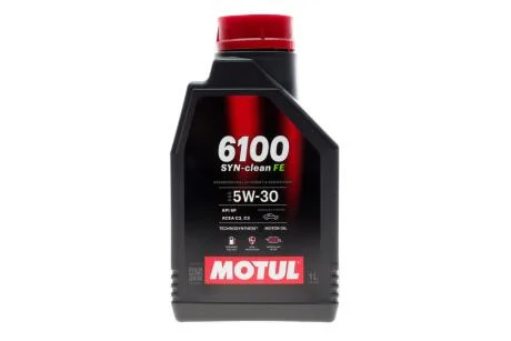 Олива моторна Technosynthese д/авто /6100 SYN-CLEAN FE SAE 5W30 (1L)/112920 MOTUL 841711