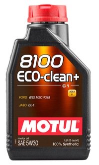 Масло моторное 8100 Eco-Clean+ 5W-30 (1 л) MOTUL 842511 (фото 1)