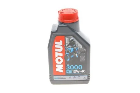 Масло для 4-х тактных двигателей минеральное /3000 4T SAE 10W40 (1L)/107672 MOTUL 846011 (фото 1)