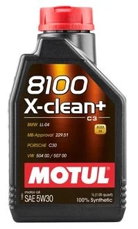 Масло моторное 8100 X-Clean+ 5W-30 (1 л) MOTUL 854711