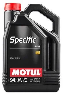 Масло моторное Specific 5122 0W-20 (5 л) MOTUL 867606
