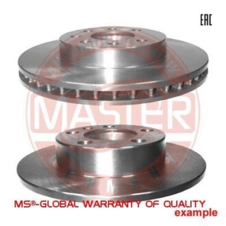 Гальмівний диск перед. d=305mm Fiat Doblo 10- MSG 24012802531-PCS-MS