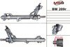 Рулевая рейка с ГУР восстановленная BMW 7 (E65, E66) 01- MSG BW209R (фото 1)