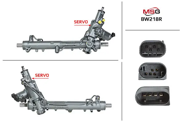 Рульова рейка з ГПК відновлена BMW 6 E63-64 04-11, BMW 5 E60-61 03-10 MSG BW218R (фото 1)