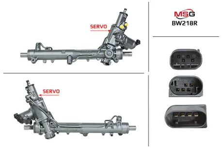 Рульова рейка з ГПК відновлена BMW 6 E63-64 04-11, BMW 5 E60-61 03-10 MSG BW218R