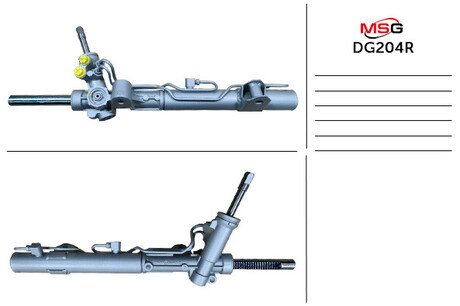 Рульова рейка з ГПК відновлена FIAT Freemont 11-16; DODGE Journey 07-20, Avenger 10-14 MSG DG204R