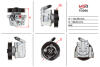 Насос ГУР новий Ford Mondeo IV 07-15, Ford Galaxy 06-15, Volvo V70 07-16 MSG FO050 (фото 1)