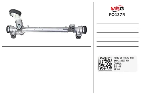 Рульова рейка без ГПК відновлена Ford Focus IV 18- MSG FO127R