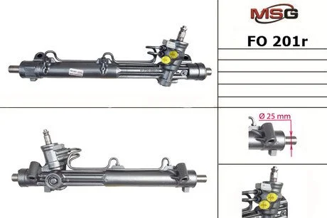 Рульова рейка з ГПК відновлена FORD COUGAR (EC_) 98-01,MONDEO I (GBP) 93-96,MONDEO I (GBP) 93-96 MSG FO201R