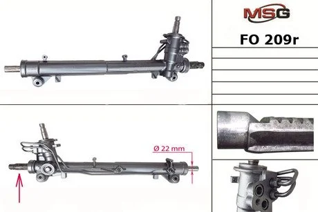 Кермова рейка з г/п (реставрована) FORD FUSION 1.25-1.6D 08.02-12.12 MSG FO 209R