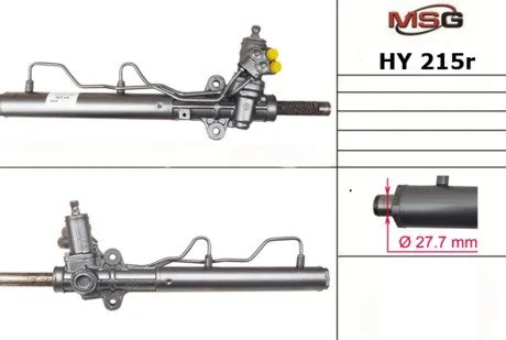 Кермова рейка з Г/П (відновлена) Hyundai Tucson, Kia Sportage 20, 20CRDi, 27 04-10 MSG HY 215R
