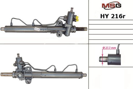 Рульова рейка з ГПК відновлена HYUNDAI SANTA FE I (SM) 00-06 MSG HY216R