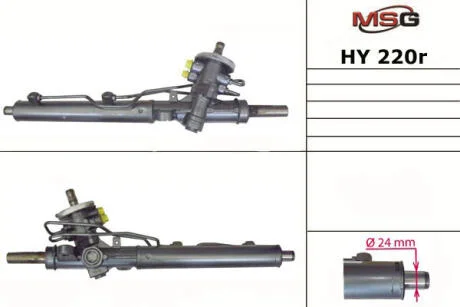 Рульова рейка з ГУР відновлена Hyundai Getz 02-10 MSG HY220R