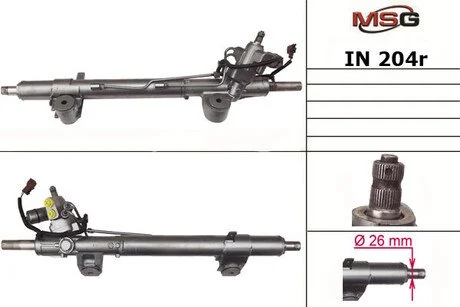 Рульова рейка з ГПК відновлена Infiniti FX/QX70 08-17, Infiniti G 07-14 MSG IN204R