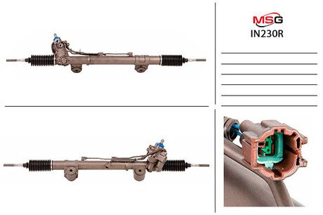 Рульова рейка з ГПК відновлена Infiniti EX 07-13 MSG IN230R (фото 1)