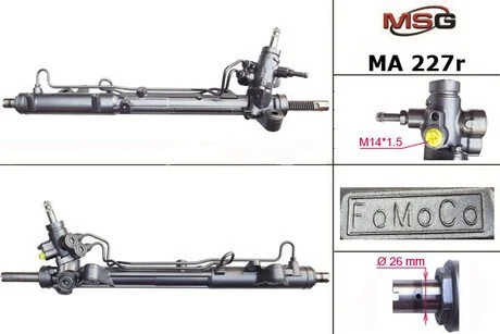 Рульова рейка з ГПК відновлена MAZDA 6 (GH) 09-USA MSG MA227R