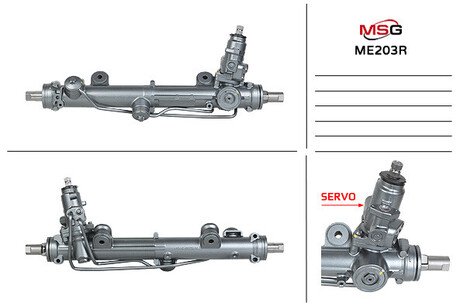 Рульова рейка з ГПК відновлена MERCEDES-BENZ C-Class W203 00-07, CLK W209 02-10, CLC 08-11 MSG ME203R (фото 1)