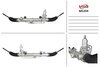 Рульова рейка з ГПК нова Mercedes-Benz SLK R171 04-11, Mercedes-Benz CLK W209 02-10, Mercedes-Benz C-Class W203 00-07 MSG ME204 (фото 1)