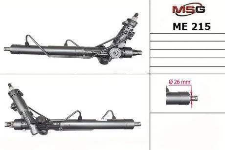 Рульова рейка з ГПК відновлена Mercedes-Benz Vito W639 03-10 MSG ME215R