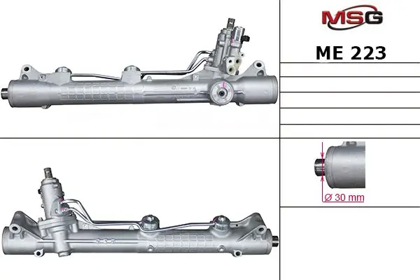 Рульова рейка з ГПК нова Mercedes-Benz CL C216 06-13, Mercedes-Benz S-Class W221 05-13 MSG ME223 (фото 1)