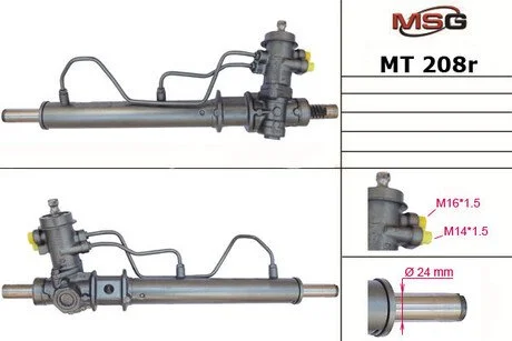 Рульова рейка з ГПК відновлена MITSUBISHI LANCER VII (CB_W, CD_W) 92-03; MITSUBISHI COLT V (CJ0) 95-03 MSG MT208R