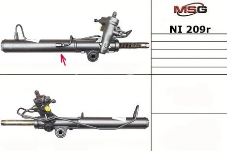 Рульова рейка з ГПК відновлена Nissan Murano 02-08 MSG NI209R