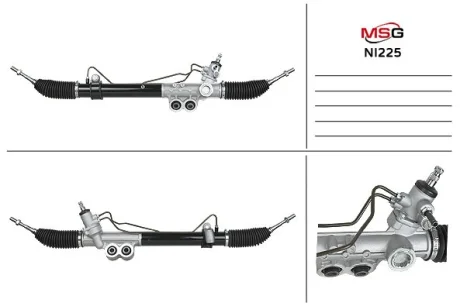 Рульова рейка з ГУР нова Nissan Pathfinder R51 04-14, Nissan Navara 05-15 MSG NI225 (фото 1)