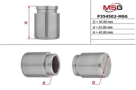 (Ø35mm) Поршень супорта Mitsubishi Lancer, Subaru Legasy, 01- MSG P354502-MSG