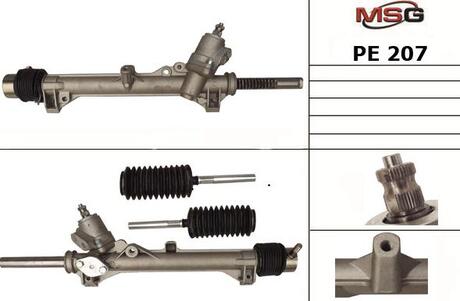 Рульова рейка з ГПК нова PEUGEOT 405 1987-1993 MSG PE207 (фото 1)