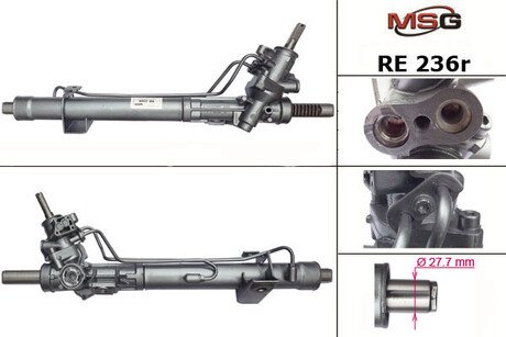 Рульова рейка з ГПК відновлена RENAULT Laguna 00-07 MSG RE236R